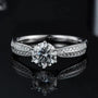 The Aurora Moissanite Ring - 1.0ct Sparkling Elegance RING by Chantal Vaulet
