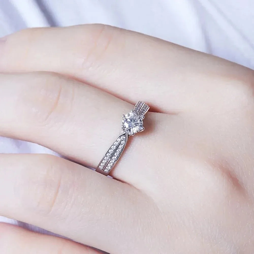 The Avalora Moissanite Split Band Ring RING by Chantal Vaulet