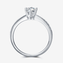 Elegant Moissanite engagement ring 💍 with 1.0CT round-cut stone and pavé accents, perfect for weddings! ✨ #AmazingValue