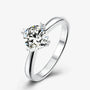 The Avelora 1.0 CT Round-Cut Moissanite Ring RING by Chantal Vaulet