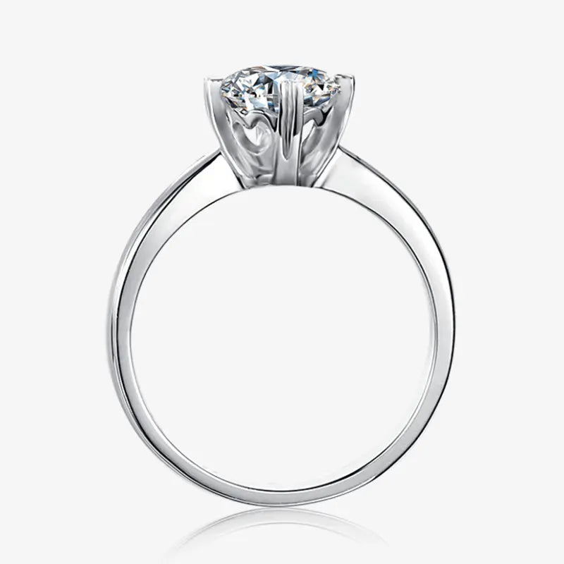 The Avelora 1.0 CT Round-Cut Moissanite Ring RING by Chantal Vaulet