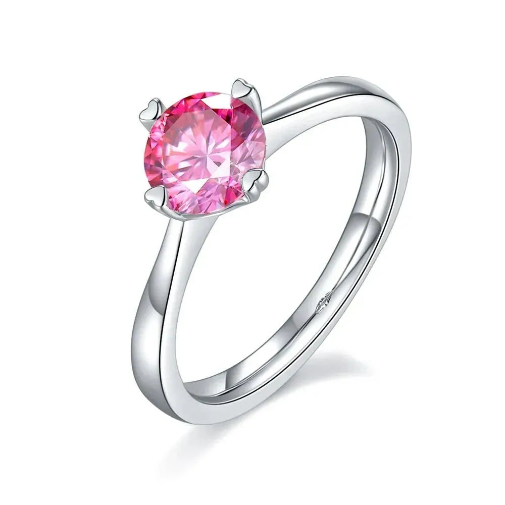 The Avelora 1.0 CT Round-Cut Moissanite Ring RING by Chantal Vaulet