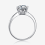 Stylish 1.0CT Moissanite engagement ring in polished 925 sterling silver 💍✨ Amazing value for weddings!