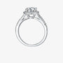 The Belladonna – Moissanite Pave Solitaire Ring 1.5CT RING by Chantal Vaulet