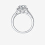 Moissanite Pave Solitaire Ring 1.5CT – Stunning engagement ring ✨ with pave band, amazing value for weddings! 💍