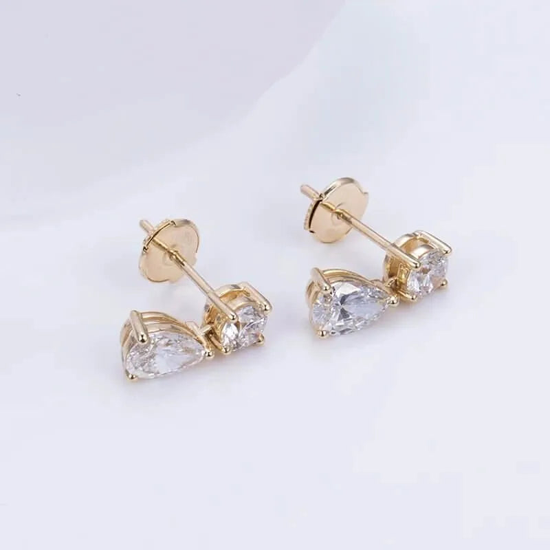 The Bellara 2CT Lab Diamond Drop Earrings - Chantal Vaulet