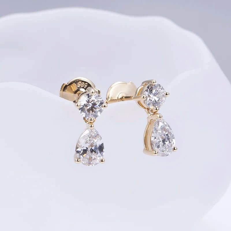 Buy The Bellara 2CT Moissanite Drop Earrings for only €695.00 at Chantal Vaulet!