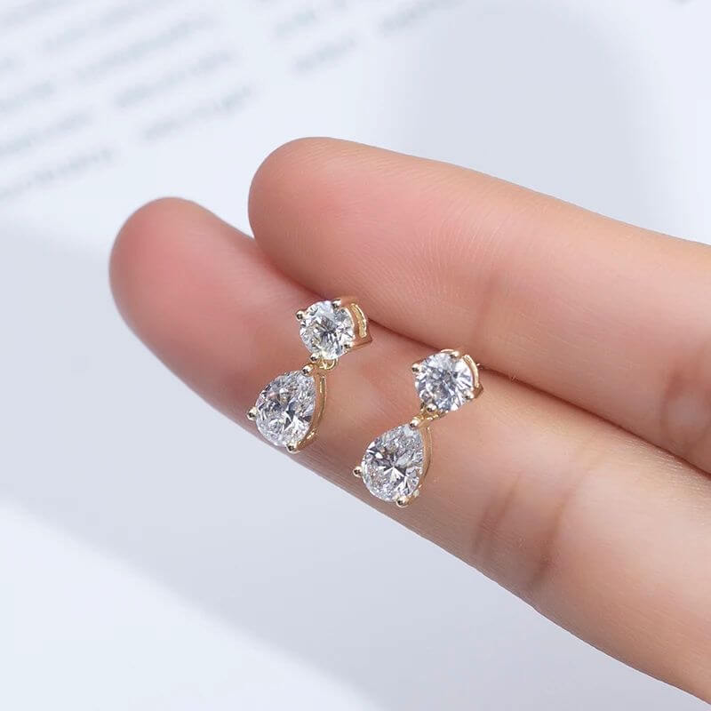 Buy The Bellara 2CT Moissanite Drop Earrings for only €695.00 at Chantal Vaulet!