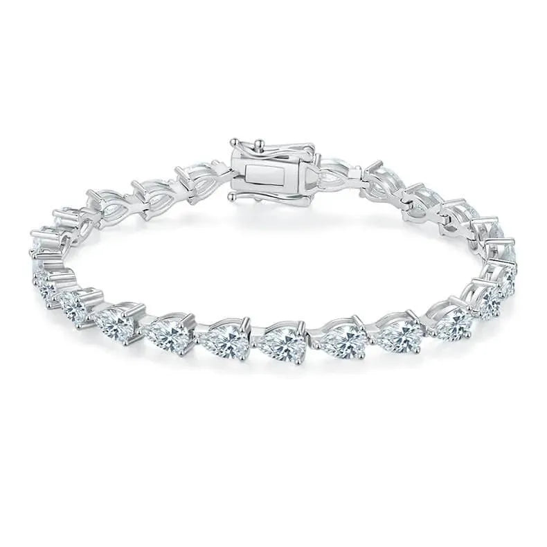 The Calantha Moissanite Teardrop Bracelet BRACELET by Chantal Vaulet