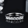 The Calina Moissanite Seven - Stone Band 0.7 CT - RING - Chantal Vaulet