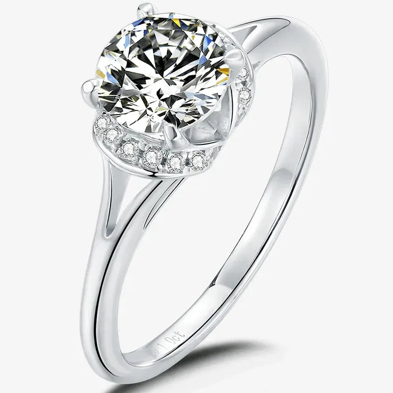 The Calisera Moissanite Halo Ring RING by Chantal Vaulet