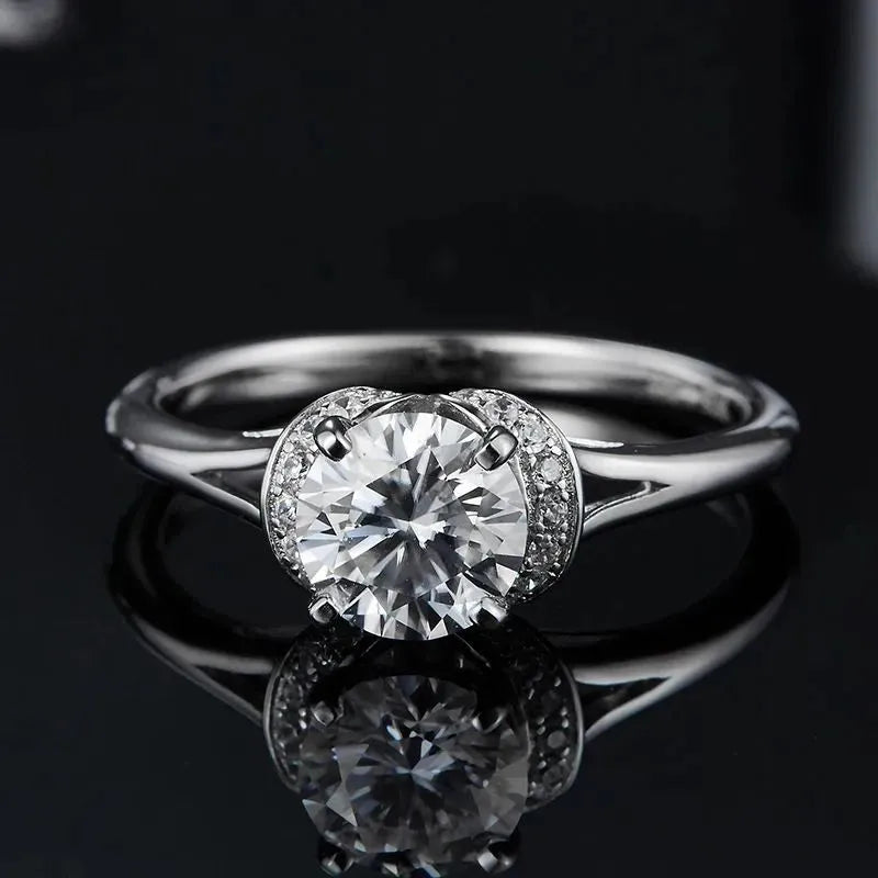 The Calisera Moissanite Halo Ring RING by Chantal Vaulet