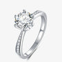 The Calista – Moissanite Solitaire with Side Accents 1.5CT RING by Chantal Vaulet