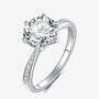 The Calvienne Round-Cut Moissanite Ring - 1.5CT, 2.0CT or 3.0CT RING by Chantal Vaulet