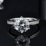The Calvienne Round-Cut Moissanite Ring - 1.5CT, 2.0CT or 3.0CT RING by Chantal Vaulet