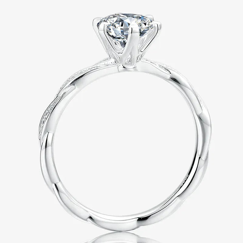 The Calyra Moissanite Twist Ring RING by Chantal Vaulet