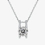 The Calyssa Moissanite Solitaire Necklace PENDANT by Chantal Vaulet
