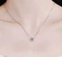 The Calyssa Moissanite Solitaire Necklace PENDANT by Chantal Vaulet