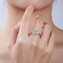 The Camilia Round-Cut Moissanite Halo Ring RING by Chantal Vaulet