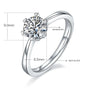 The Camille Moissanite engagement ring 1CT, featuring a stunning round-cut stone in a sleek S925 silver band. 💍✨ #AmazingValue