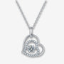 The Carencia Moissanite Dancing Heart Necklace - Chantal Vaulet