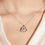 The Carencia Moissanite Dancing Heart Necklace PENDANT by Chantal Vaulet