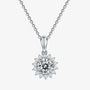 The Clarielle Moissanite Sunburst Necklace PENDANT by Chantal Vaulet