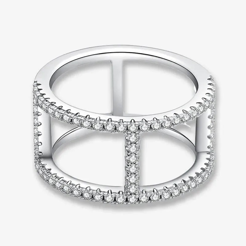 The Clarion Moissanite Open-Band Ring - 0.5CT RING by Chantal Vaulet