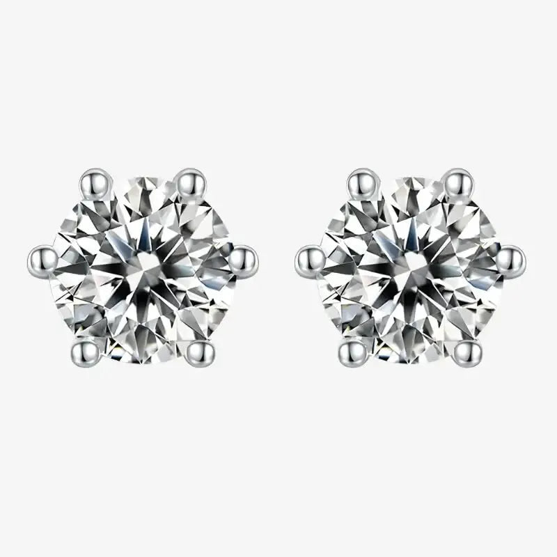 The Clariona Moissanite Stud Earrings EARRINGS by Chantal Vaulet