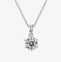 The Clarivelle Moissanite Solitaire Necklace PENDANT by Chantal Vaulet