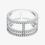 The Cressida Moissanite Triple-Band Ring - 0.5CT RING by Chantal Vaulet