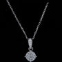 The Elanora Moissanite Solitaire Necklace PENDANT by Chantal Vaulet