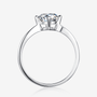 Elegant Moissanite engagement ring with round stone, showcasing timeless design and amazing value 💍✨