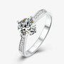 The Elara – Moissanite Side-Stone Engagement Ring 1CT Ring by Chantal Vaulet