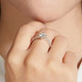 The Elara – Moissanite Side-Stone Engagement Ring 1CT Ring by Chantal Vaulet