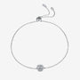 The Elaria Moissanite Halo Adjustable Bracelet - Chantal Vaulet