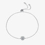 The Elaria Moissanite Halo Adjustable Bracelet BRACELET by Chantal Vaulet