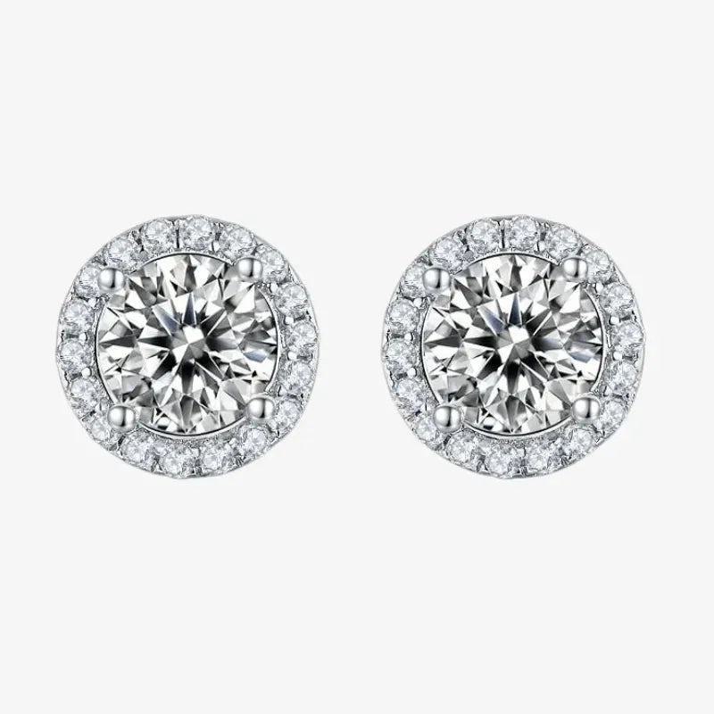 The Elenara - Halo Stud Earrings EARRINGS by Chantal Vaulet