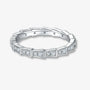 The Elenise Moissanite Geometric Eternity Band RING by Chantal Vaulet