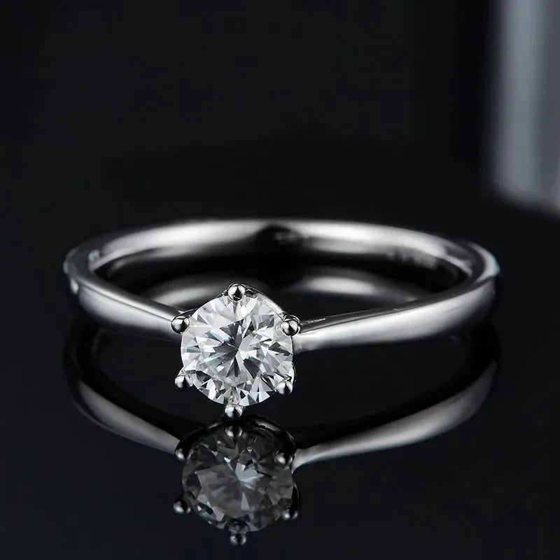 The Eloria – Moissanite Solitaire Ring 0.5CT RING by Chantal Vaulet