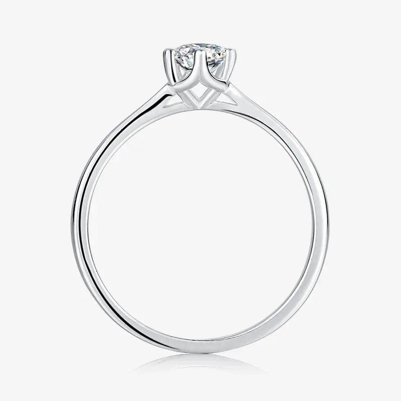 The Eloria – Moissanite Solitaire Ring 0.5CT RING by Chantal Vaulet