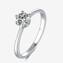 The Eloria Moissanite solitaire ring 0.5CT 💍✨, showcasing timeless beauty for engagement or wedding. Amazing value!