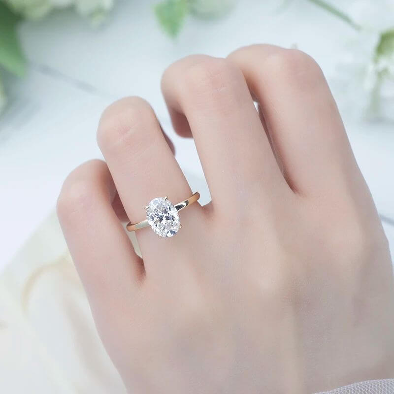 Buy The Elvika 1.5CT Oval-Cut Engagement Ring for only €695.00 at Chantal Vaulet!