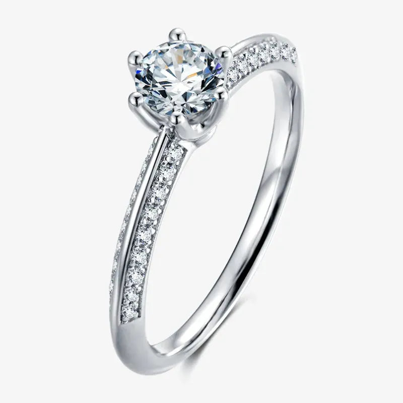 The Elysian Radiance Moissanite Ring - 0.5CT RING by Chantal Vaulet