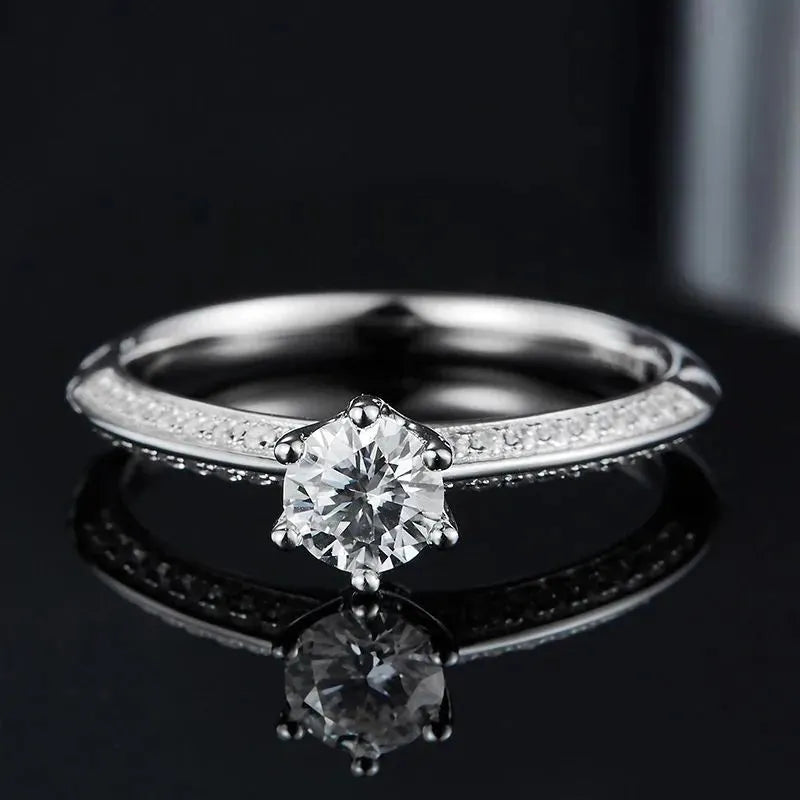 The Elysian Radiance Moissanite Ring - 0.5CT RING by Chantal Vaulet
