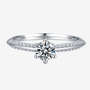 The Elysian Radiance Moissanite ring 💍 with a stunning 0.5CT stone, perfect for engagement or wedding!✨ Amazing value and timeless beauty!
