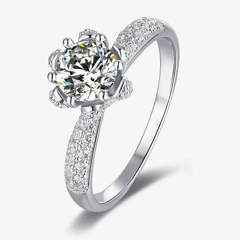The Esmerelle Moissanite Floral Ring RING by Chantal Vaulet
