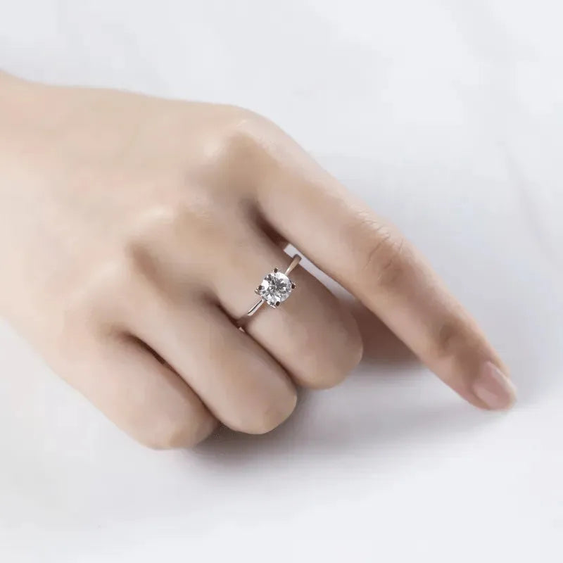 The Estelle – Moissanite Solitaire Engagement Ring 1CT RING by Chantal Vaulet