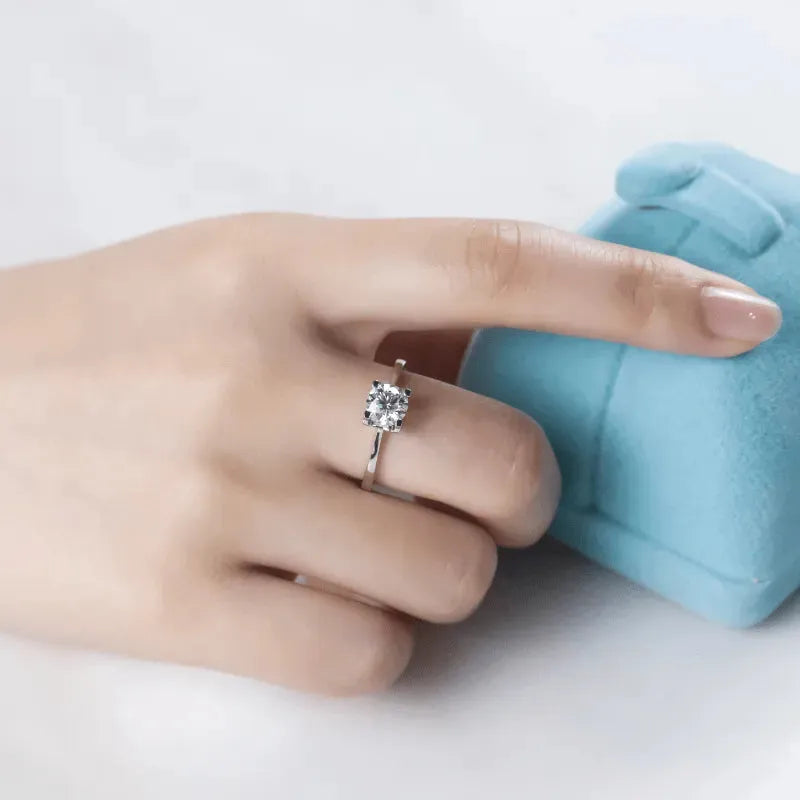 The Estelle – Moissanite Solitaire Engagement Ring 1CT RING by Chantal Vaulet