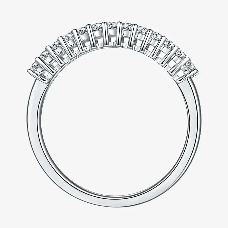The Evadne – Moissanite Half Eternity Ring 1.0CT RING by Chantal Vaulet